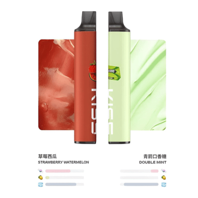 kis puffs 鎧斯 號一次性電子煙 草莓西瓜,青箭口香糖