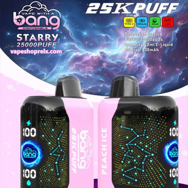 BANGSTARRY25000Puffs拋棄式電子煙
