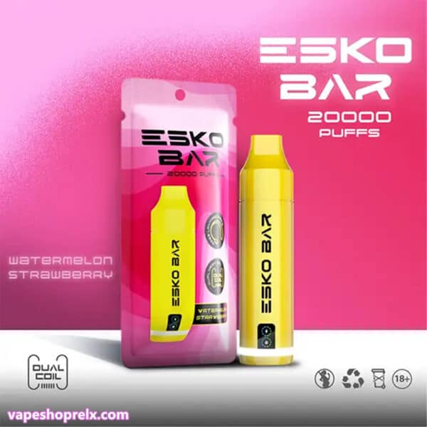 Esko bar 拋棄式電子煙 20000 puffs 全新爆款 超大容量